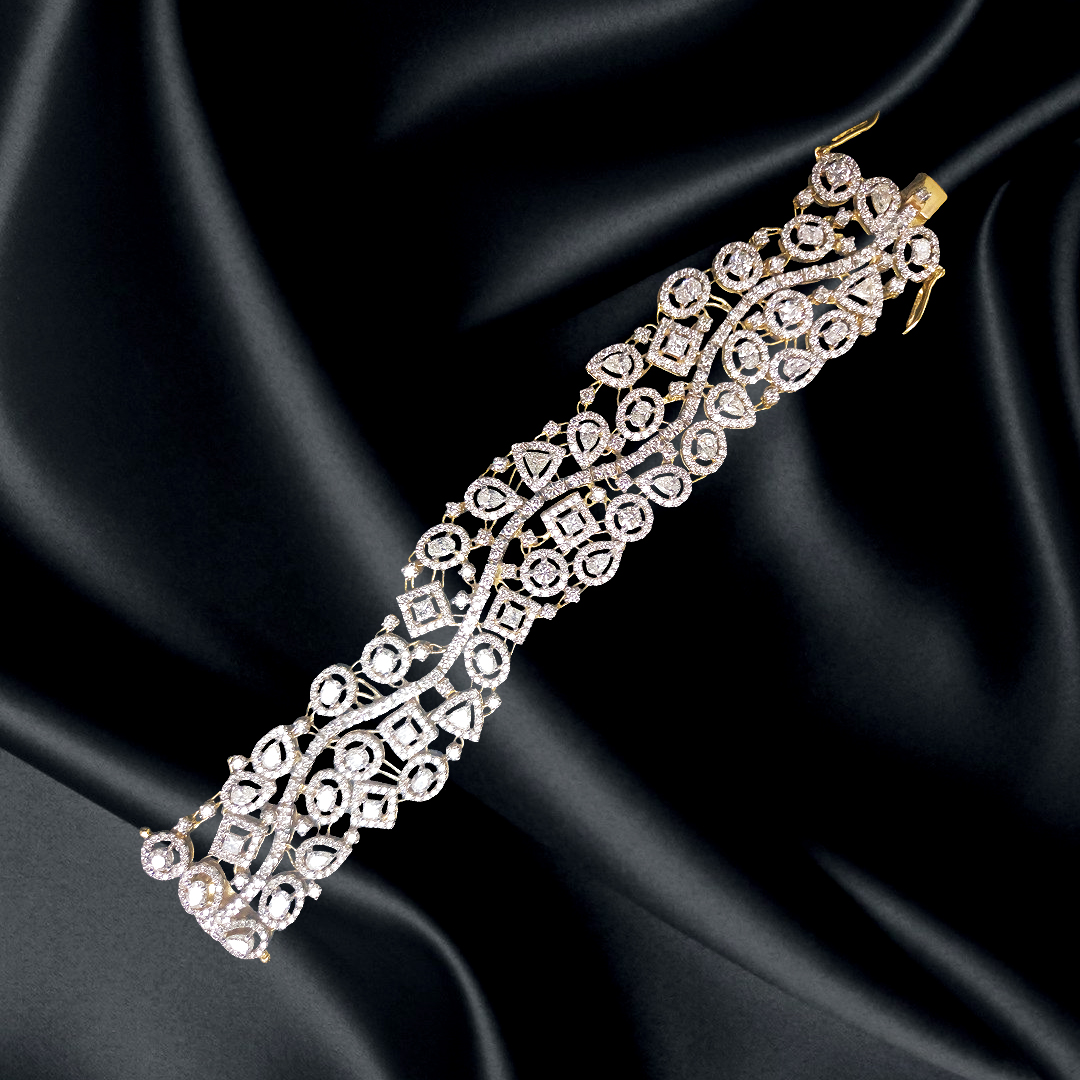 The Luxurious Broad Diamond Bracelet